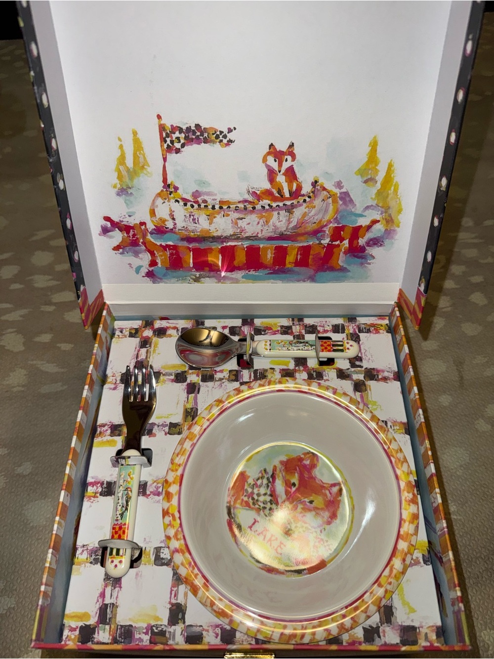 MacKenzie-Childs Kids Fox Dinnerware Set